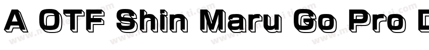 A OTF Shin Maru Go Pro DB字体转换